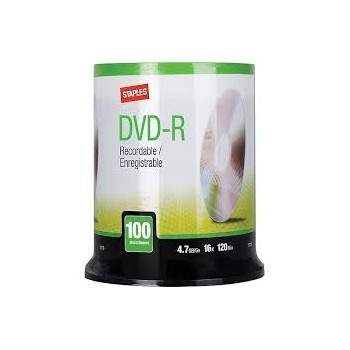 Staples DVD-R 100 Disc pack